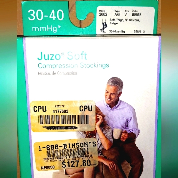 Womans Tan Compression Socks - Picture 4 of 4